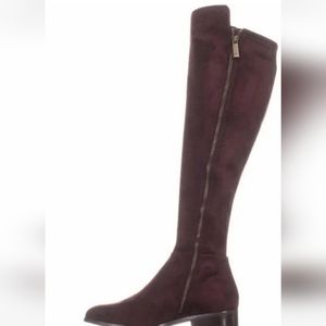 Michael Kors Bromley flat body Suede boots with side zipper.